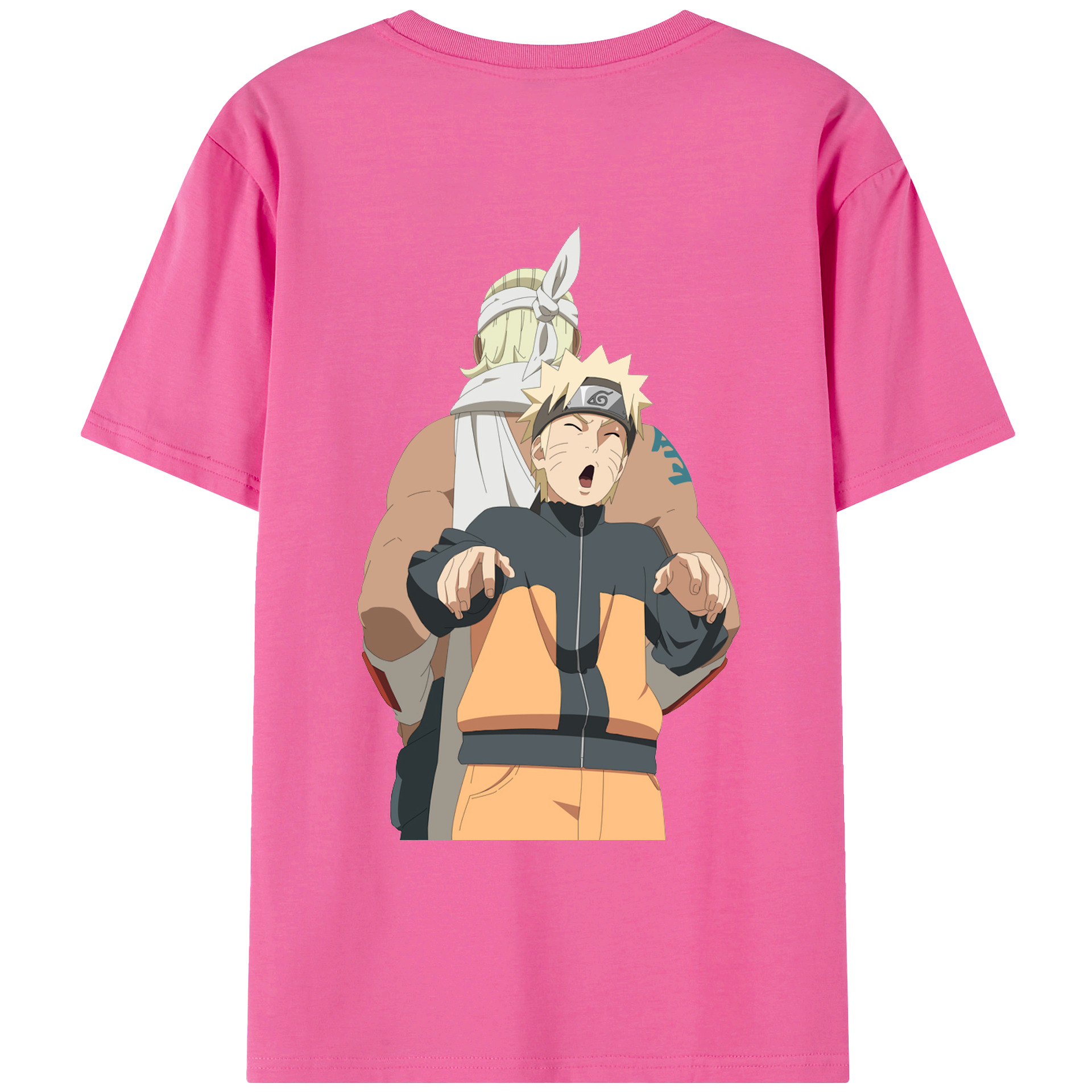 （画像用） NARUTO -ナルト- うずまき ナルト Uzumaki Naruto レディース半袖Tシャツ(バックプリント)
